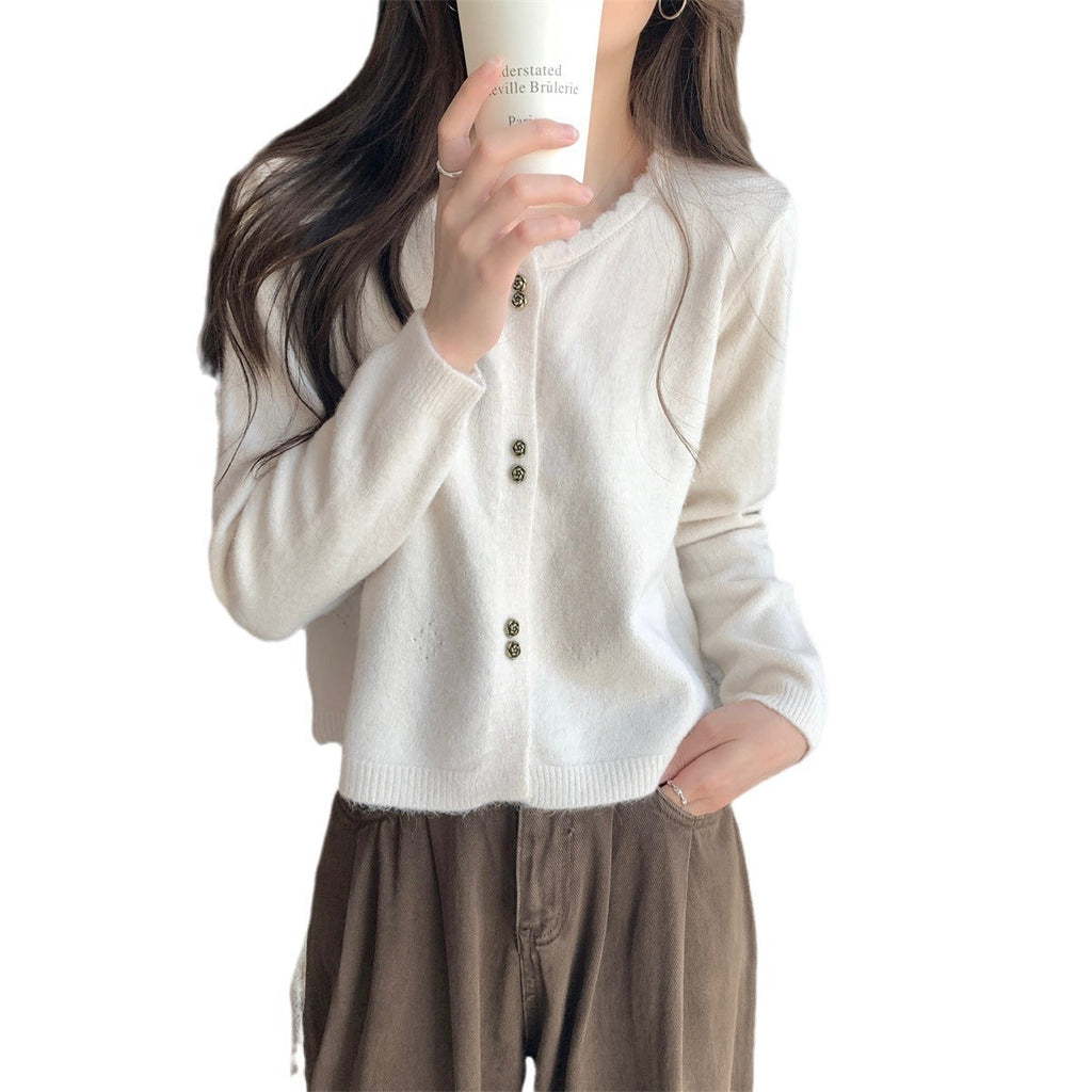 Women's Long-sleeved Sweater Cardigan Coat