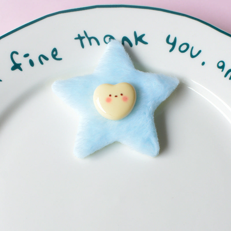 Cute Plush Star Charm - Decorative Accessories for Hair, Shoes & Phone Cases