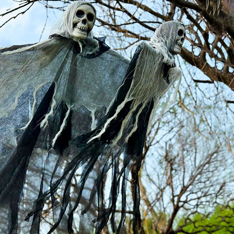 Halloween Decorations Horror Hanging Ghost Skull Skeleton Prop Perfect For Home Outdoor Yard Party Supplies Festival Decorations