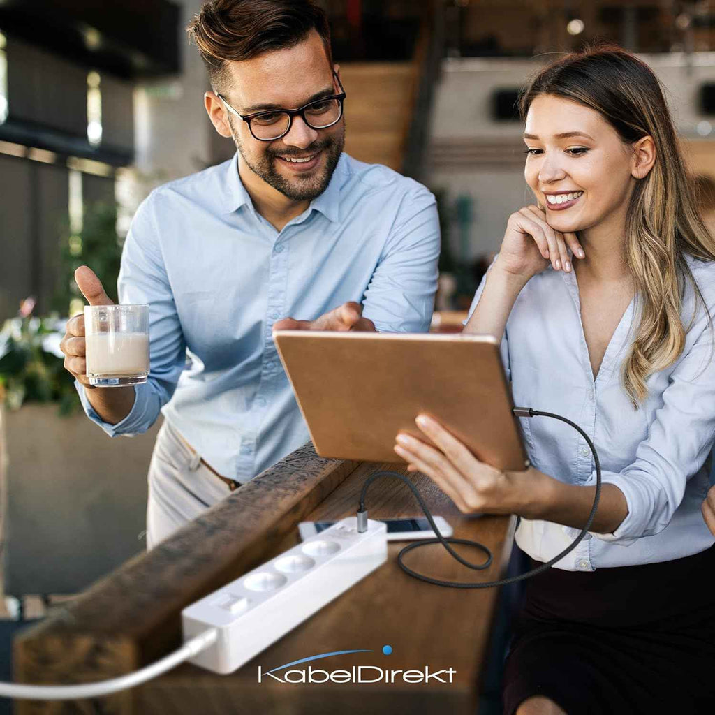 USB C Cable for Fast Charging - Break-Resistant Metal Plugs + Nylon Braiding 60W