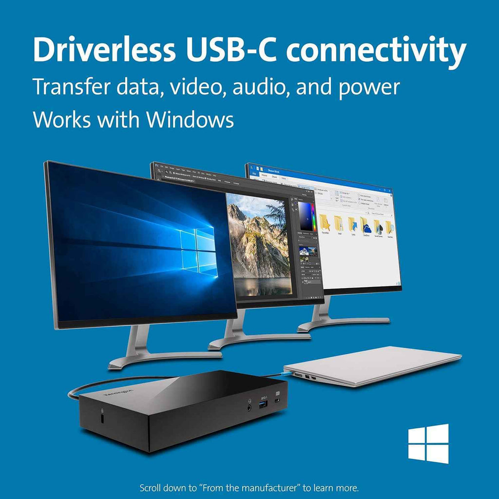 Kensington Universal Docking Station Triple Display Hub for MacBook and Windows