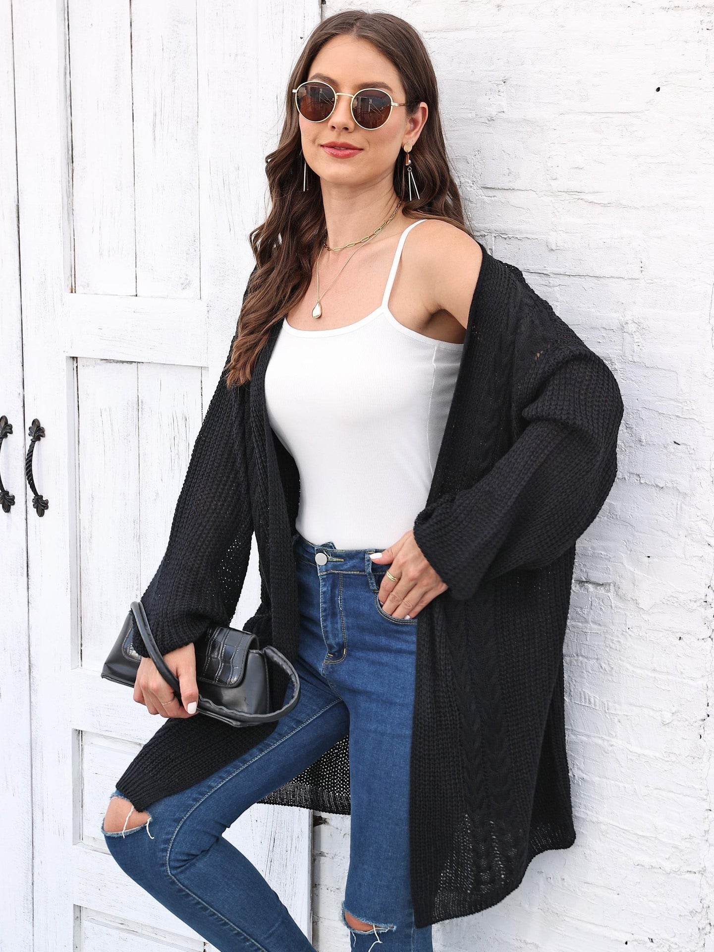 Women's Fashion Loose Casual Sweater Coat