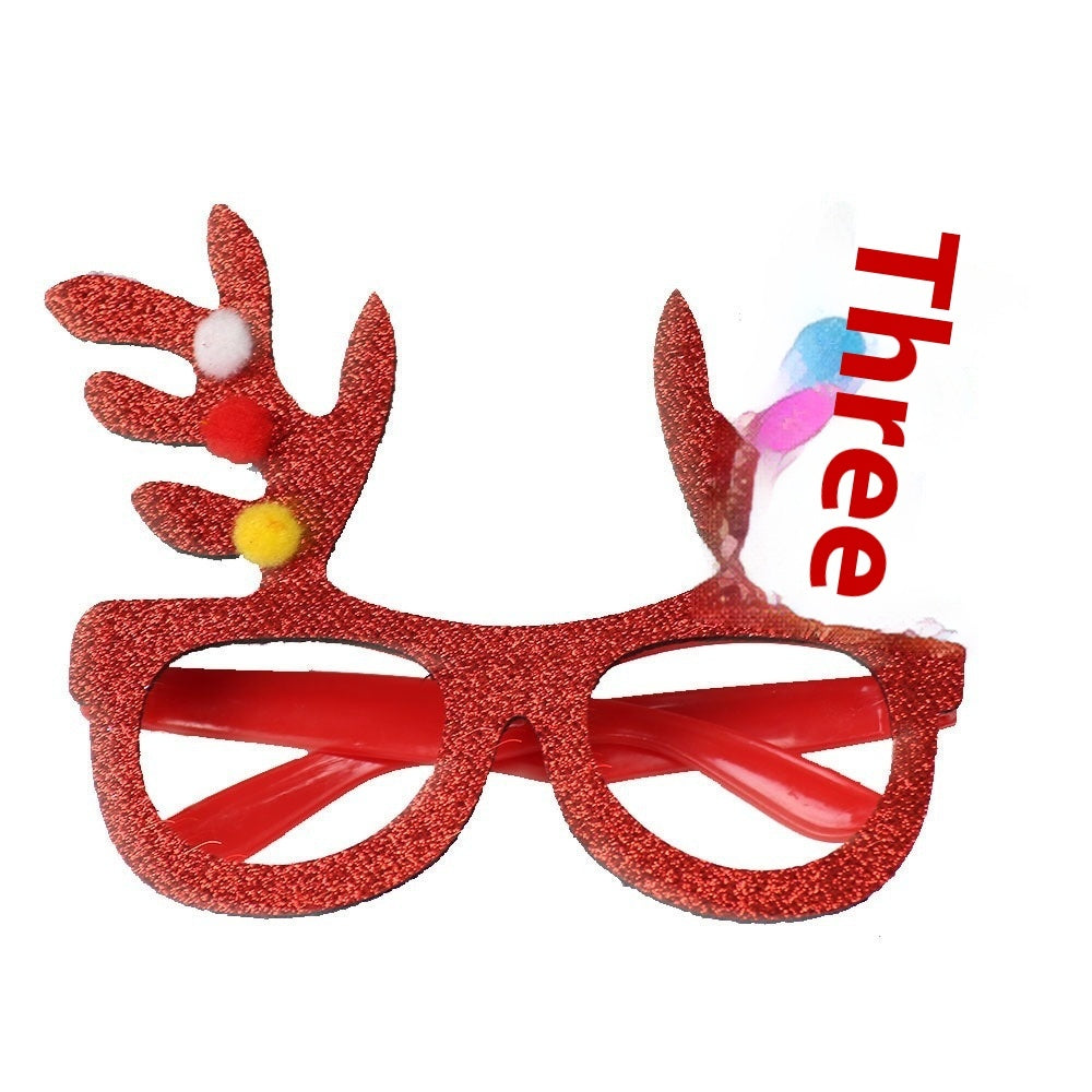 2025Golden Glasses Christmas Day Party Decoration