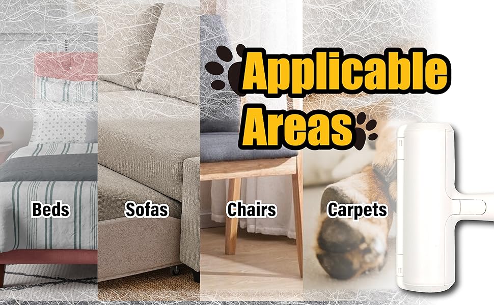 Pet Hair Lint Roller – Reusable, Removes Even the Invisible Dog & Cat Fur