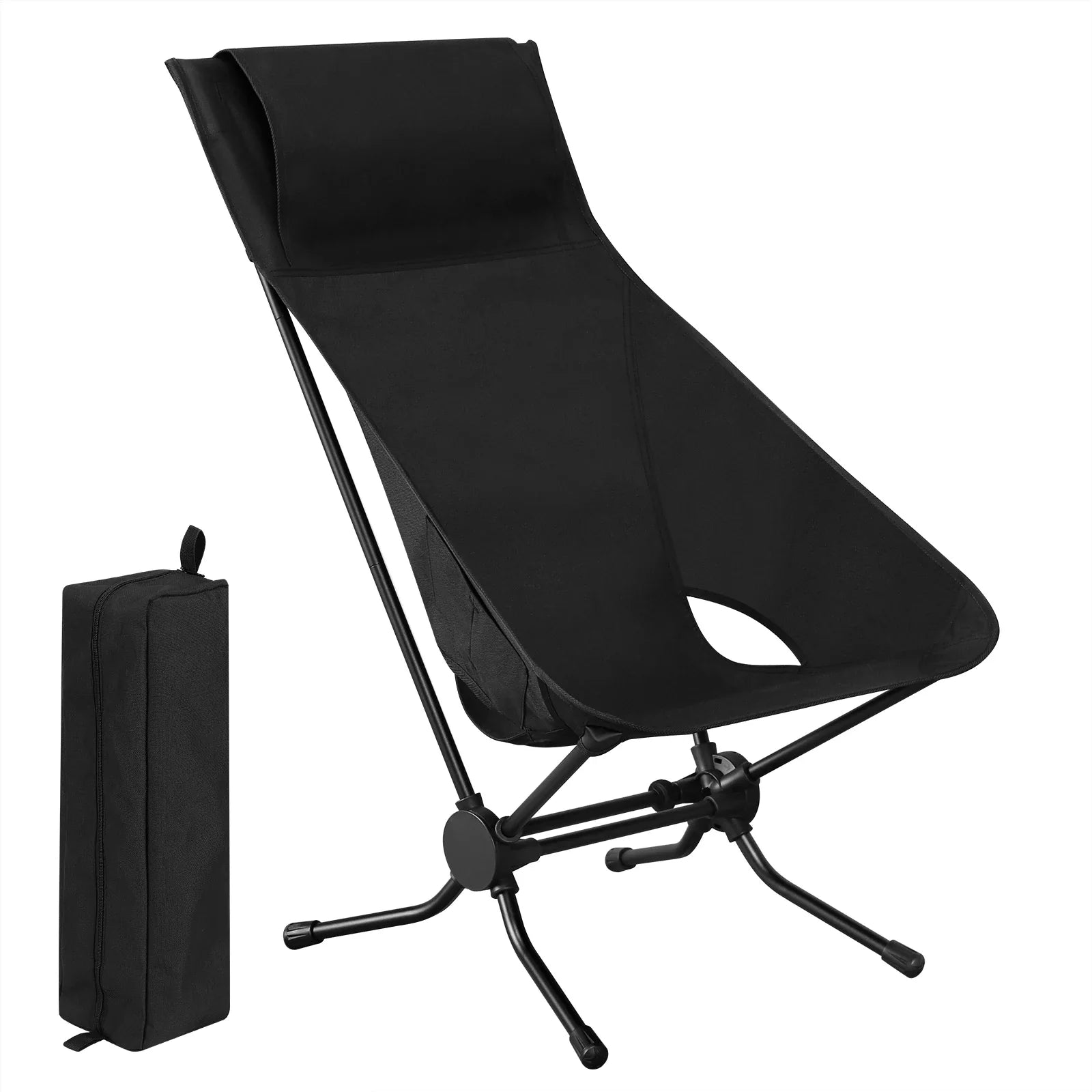 WOLTU Folding Camping Chair Ultralight Aluminium Outdoor Lounge Fishing Chair with Carry Bag for Outdoor Beach Garden BBQ Picnic