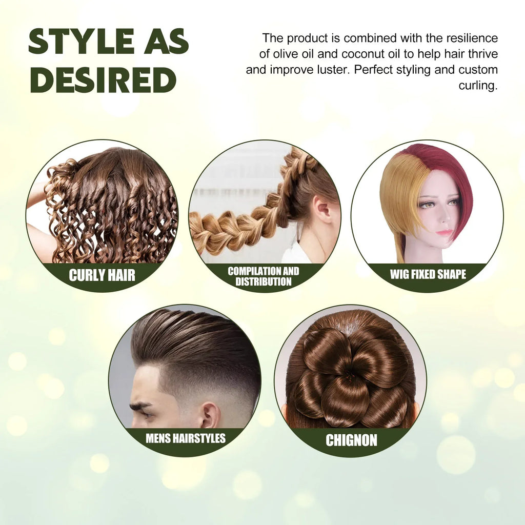 60ml Hair Sculpting Mousse Professional Curly Hair Styling Cream Natural Fluffy Curl Booster Defining Women Haircare Products