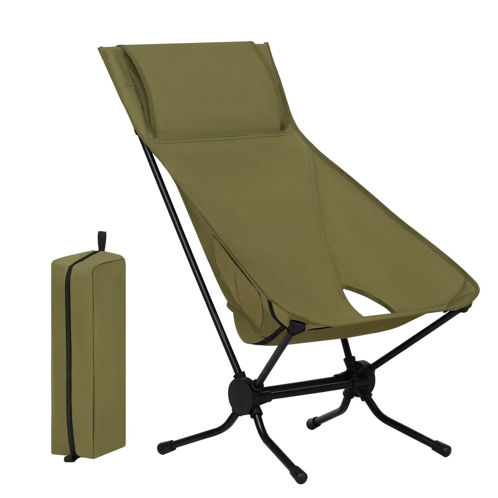 WOLTU Folding Camping Chair Ultralight Aluminium Outdoor Lounge Fishing Chair with Carry Bag for Outdoor Beach Garden BBQ Picnic