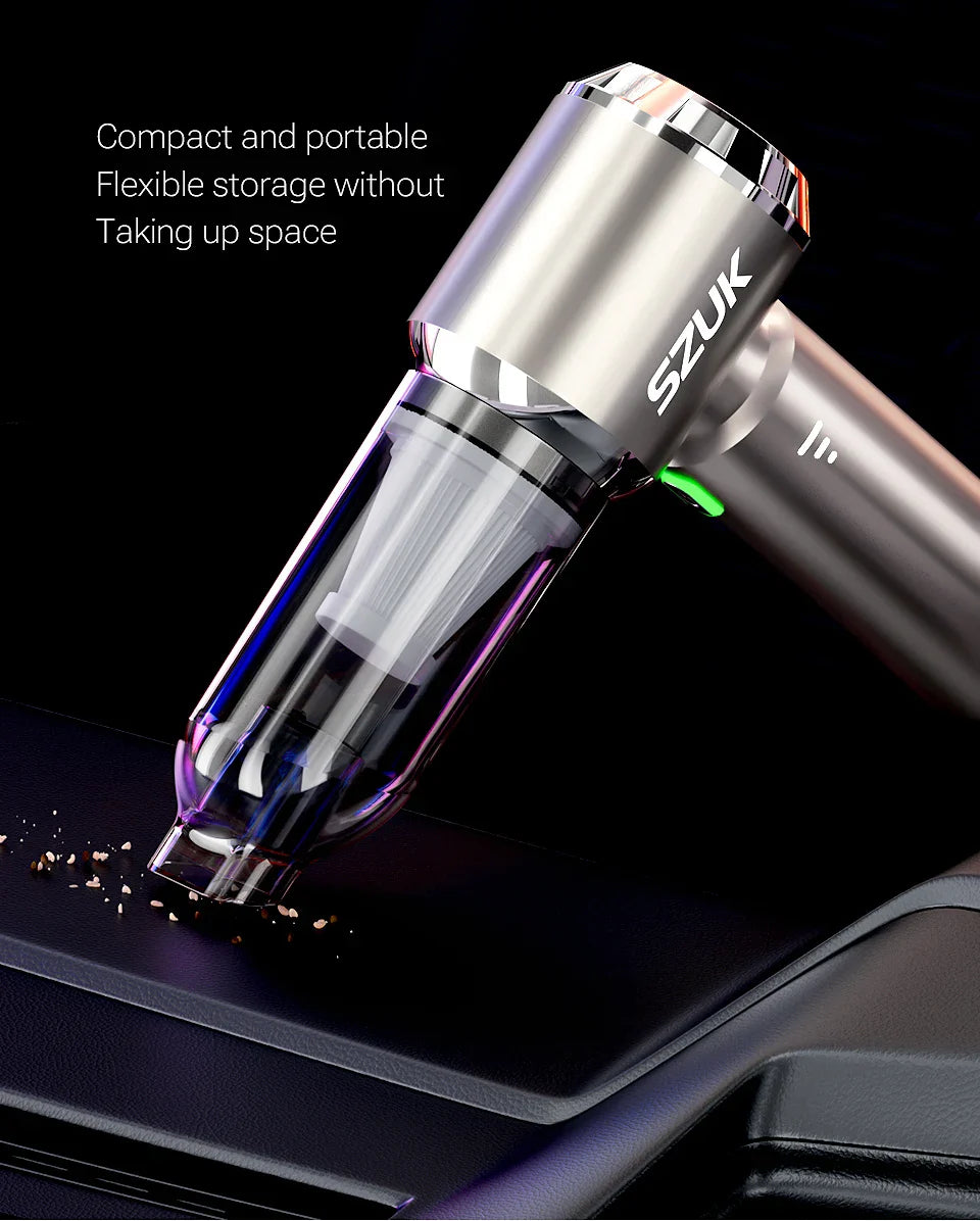 SZUK New Mini Car Vacuum Cleaner 985000Pa Wireless Vacuum Cleaner Powerful Suction Handheld Portable Vacuum Cleaner for car