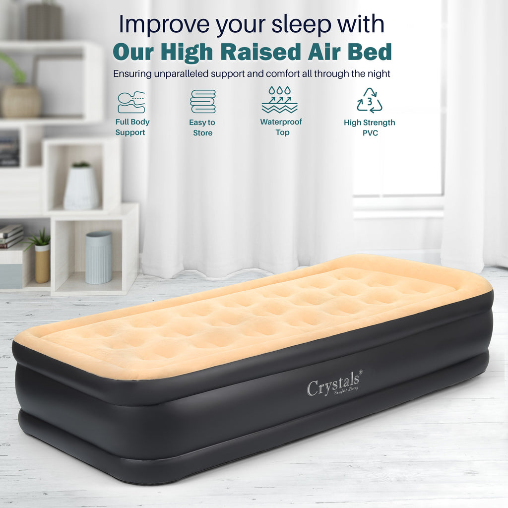 Inflatable Single High Raised Air Bed