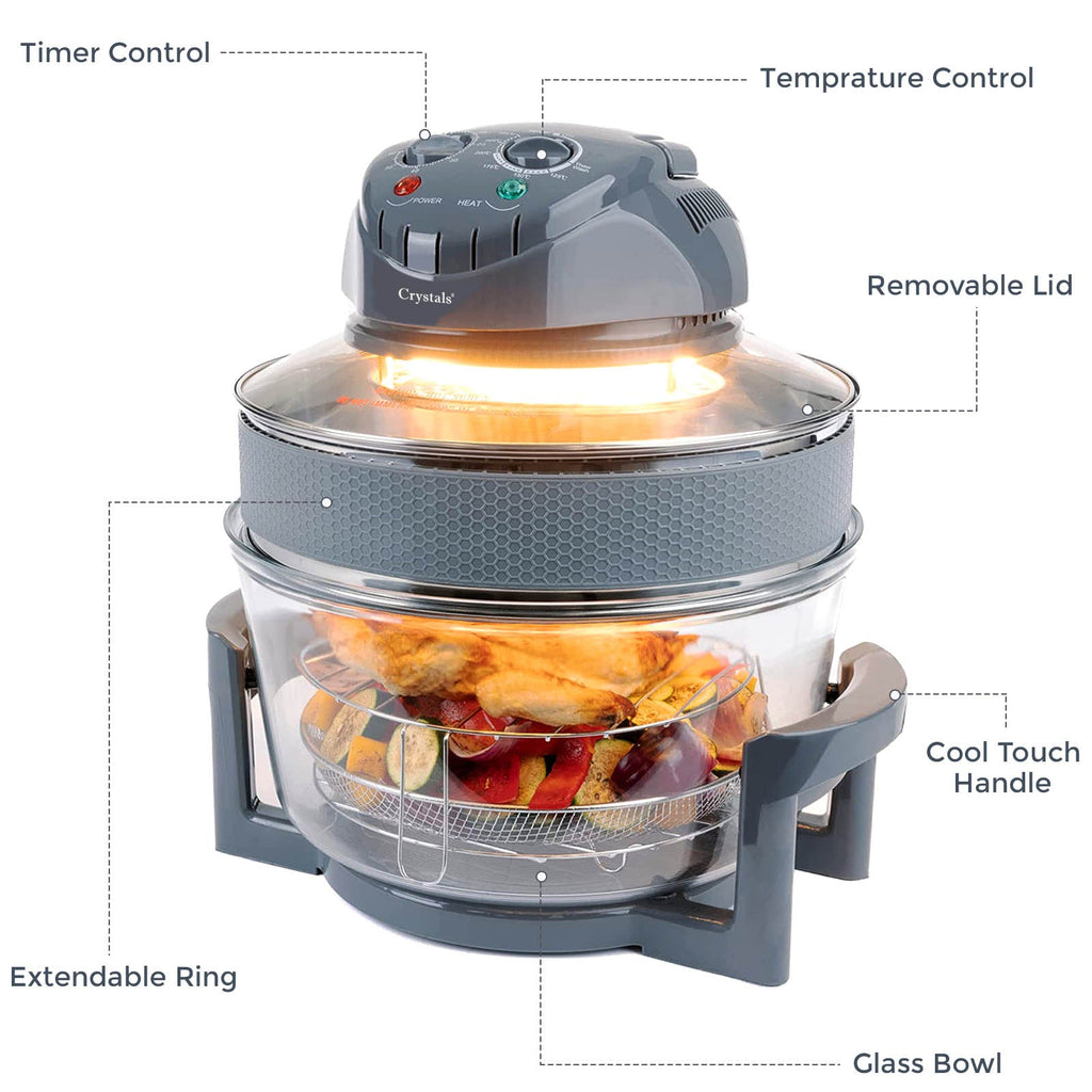 17L Electric Halogen Air Fryer - 1400W