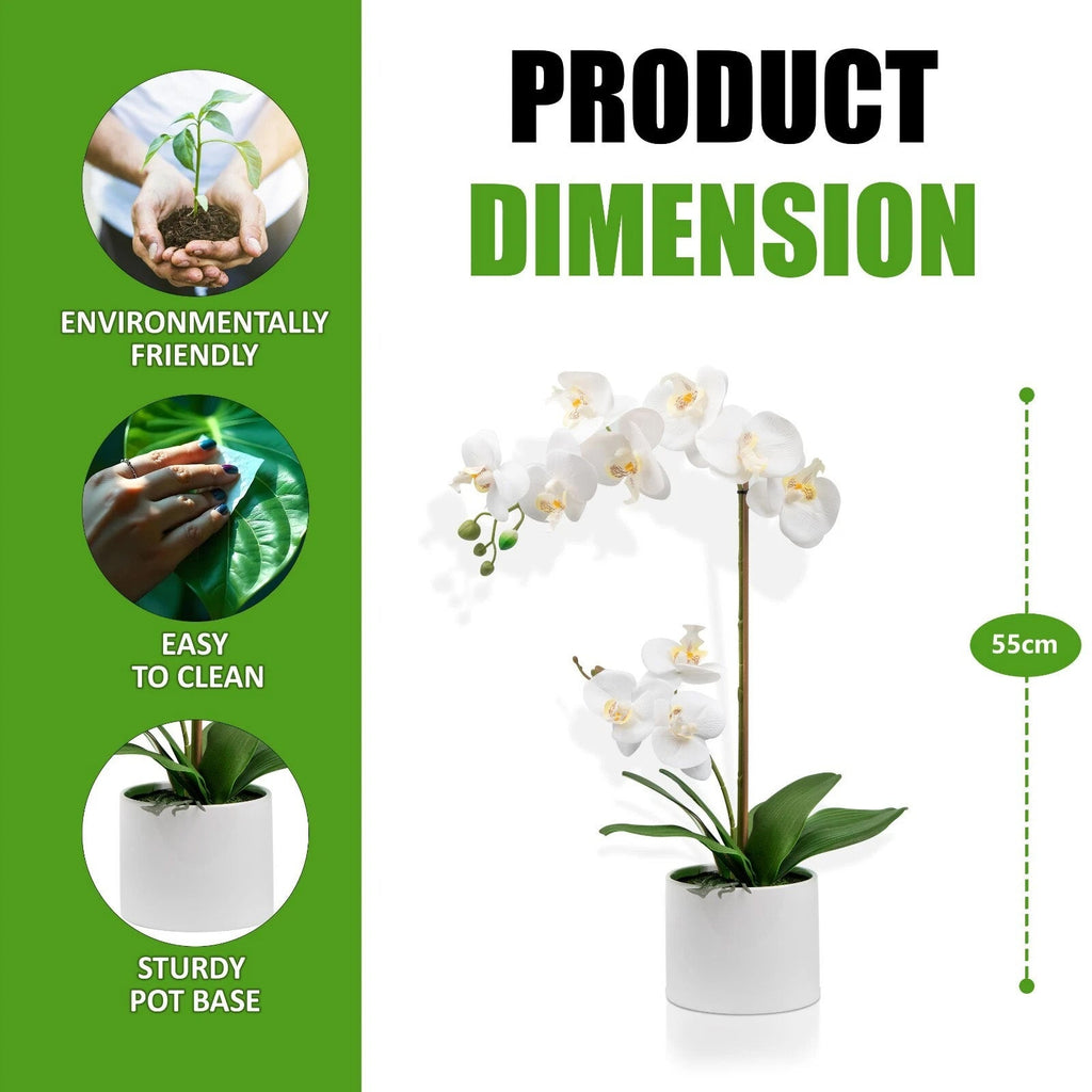55cm Artificial Orchid Flower Plant
