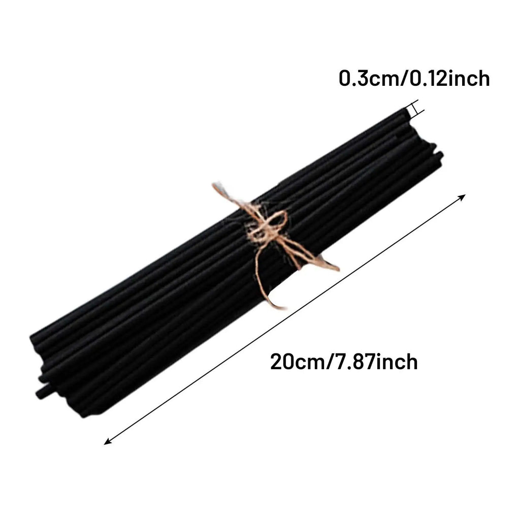 100Pcs Reed Diffuser Sticks Set 3mm 8inch Fiber Reed Diffuser Sticks Fragrance for Bedroom Office Bathroom Home
