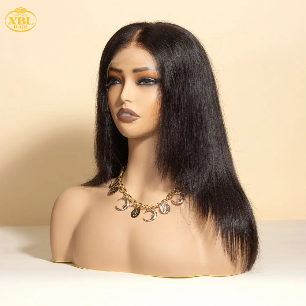 250% High Density 5X5 HD Lace Wig Frontal 16-20 Inch Virgin Human Hair Short Bob Wig Straight and Deep Wave Styles