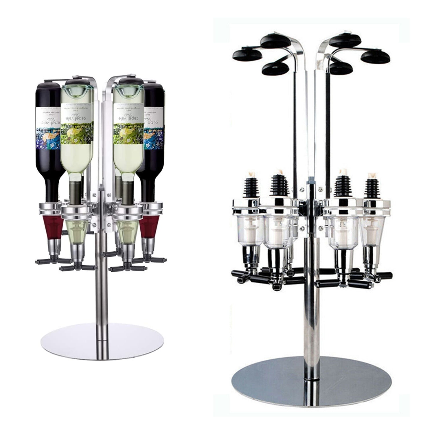 6 Bottle Rotary Drink Stand Dispenser