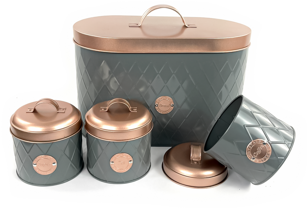 Classic Kitchen Sealed Handle Lid Bread Bin