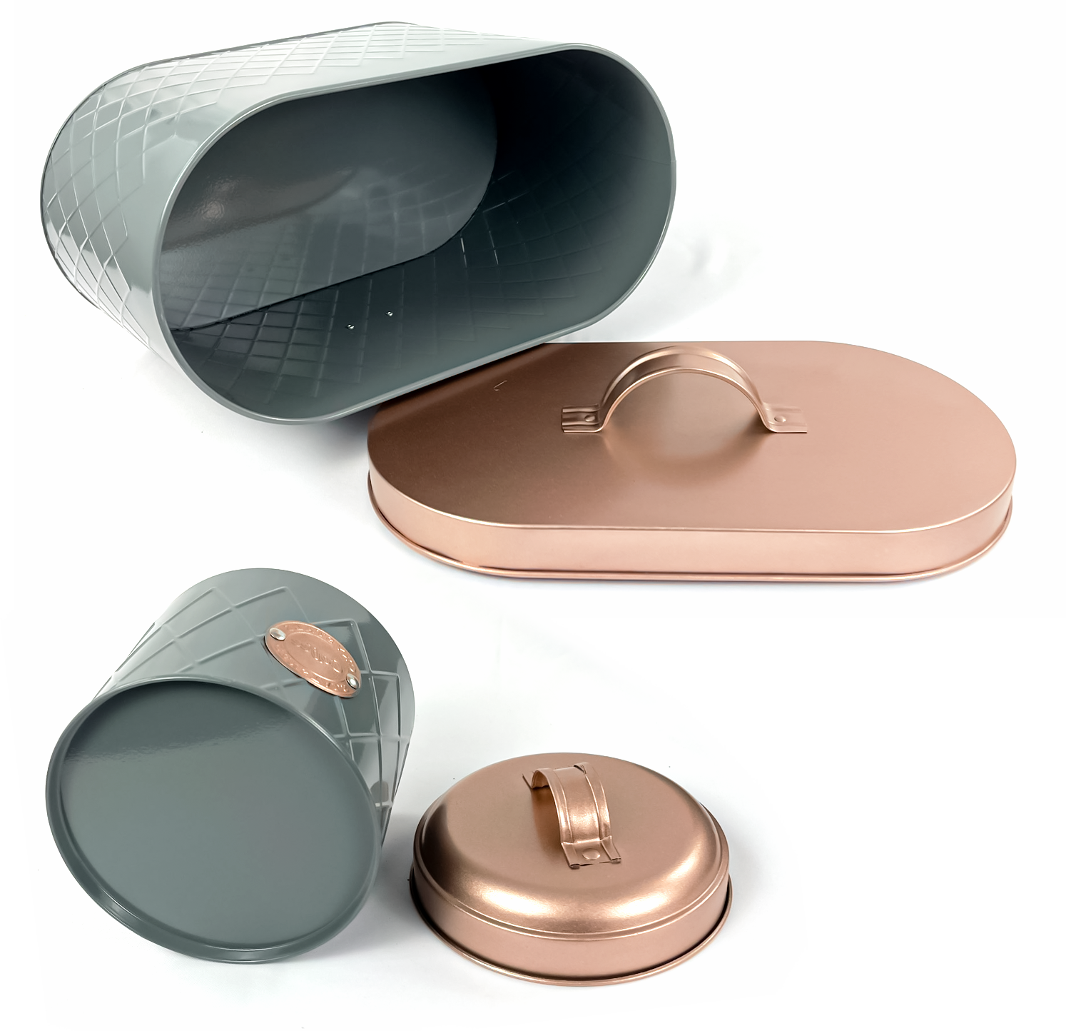 Classic Kitchen Sealed Handle Lid Bread Bin