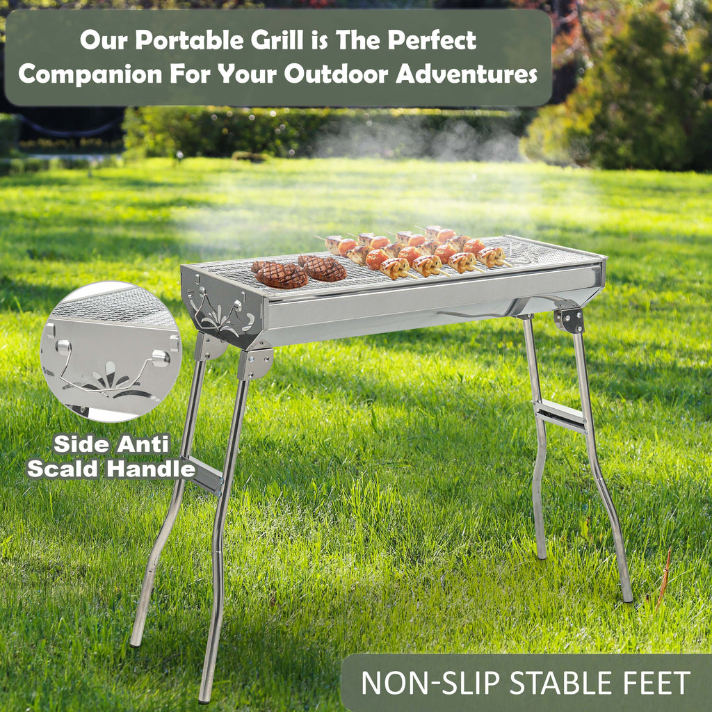 Folding Charcoal Barbecue Grill