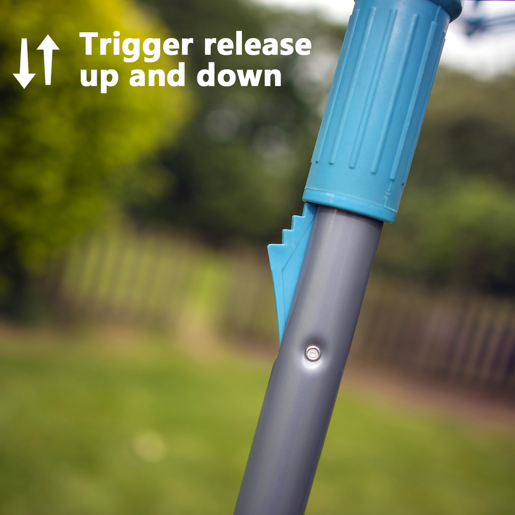 4 Arm Rotary Washing Line Clothes Airer