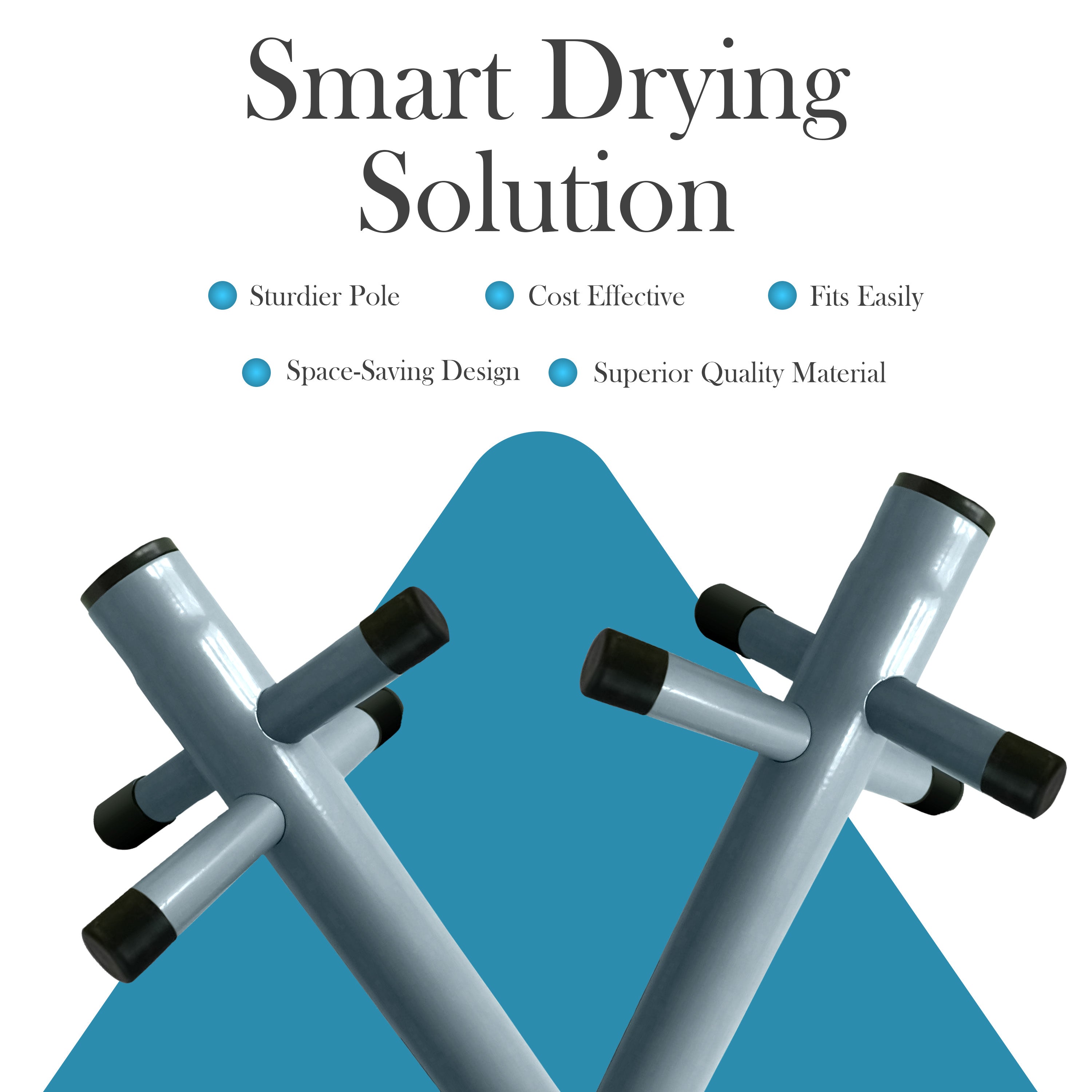 2.4m Washing Line Post Pole with Socket