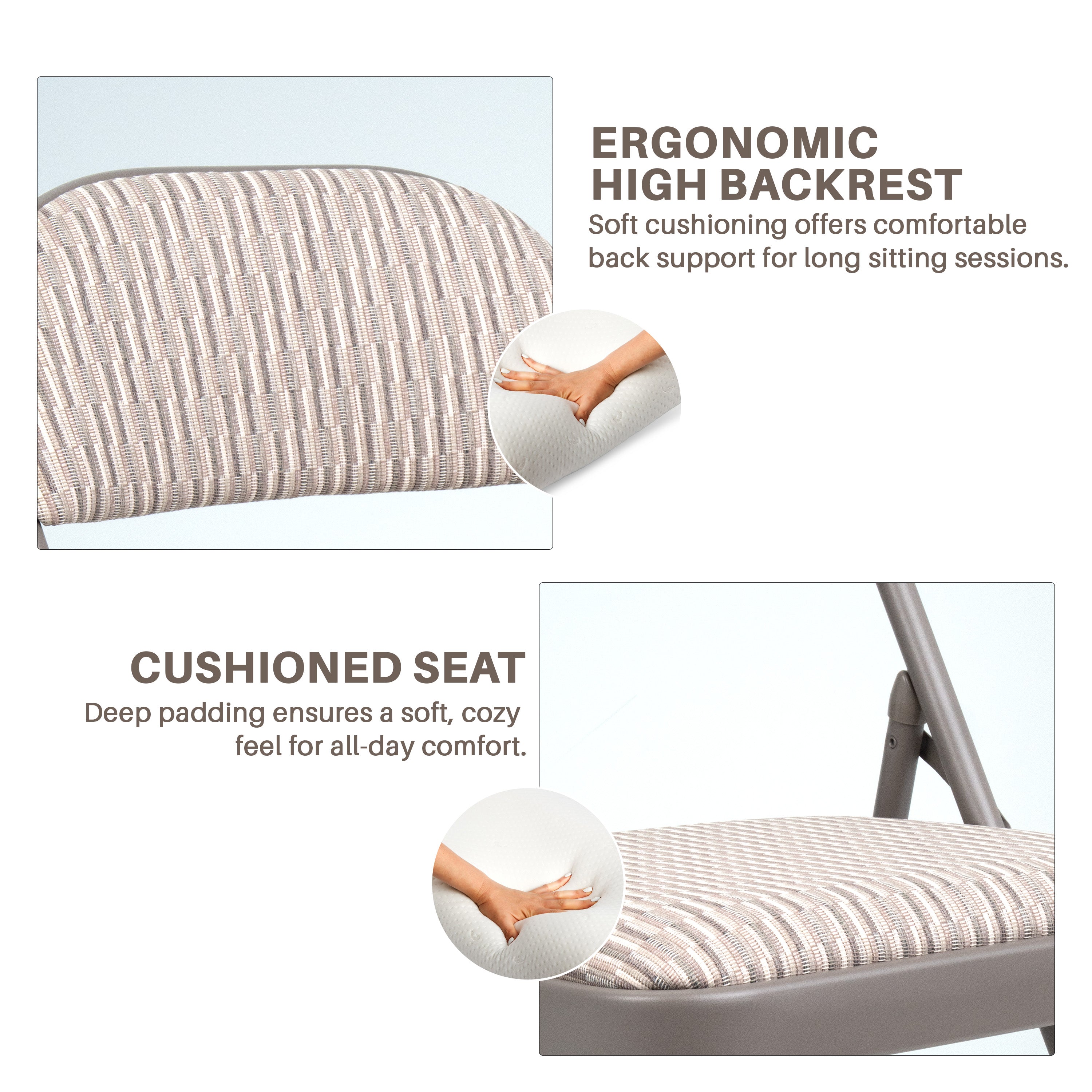 Folding Deluxe Office Back Rest Chair