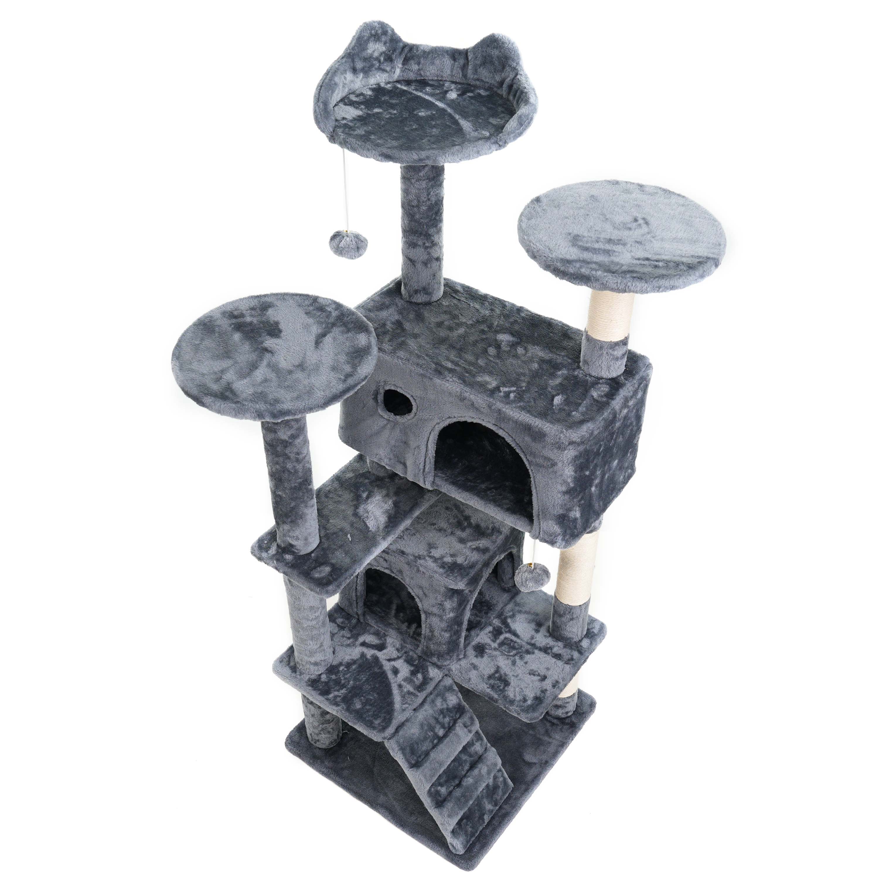 138cm Large Cat Tree Multilevel Scratching Post