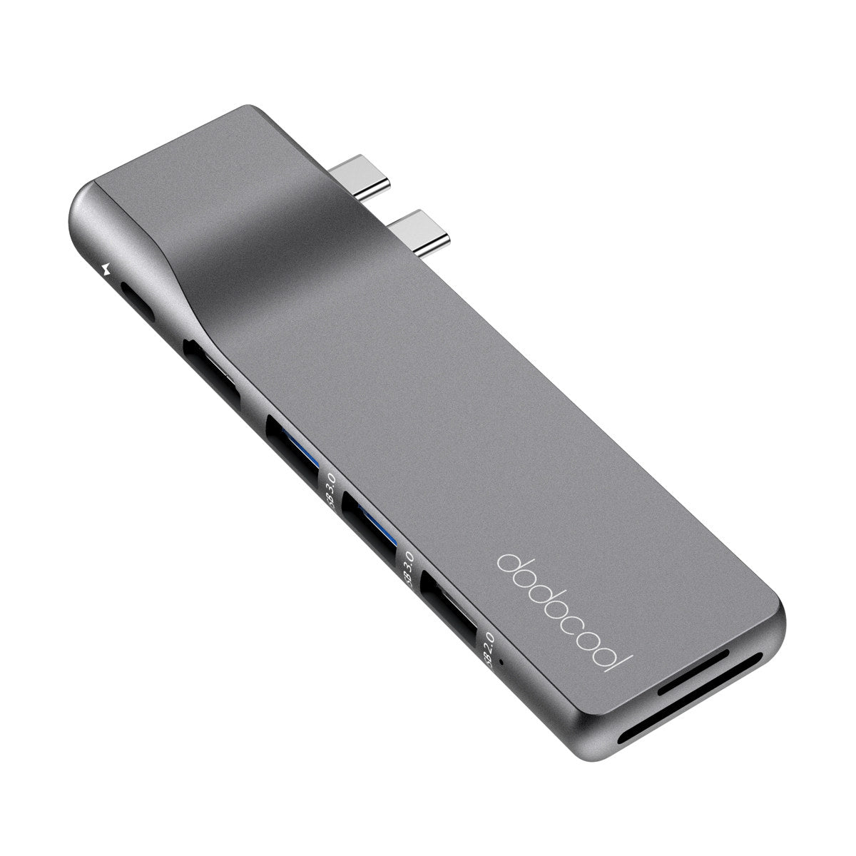 MacBook Docking Station Premium Aluminium Alloy 8-in-2 Hub for Pro & Air