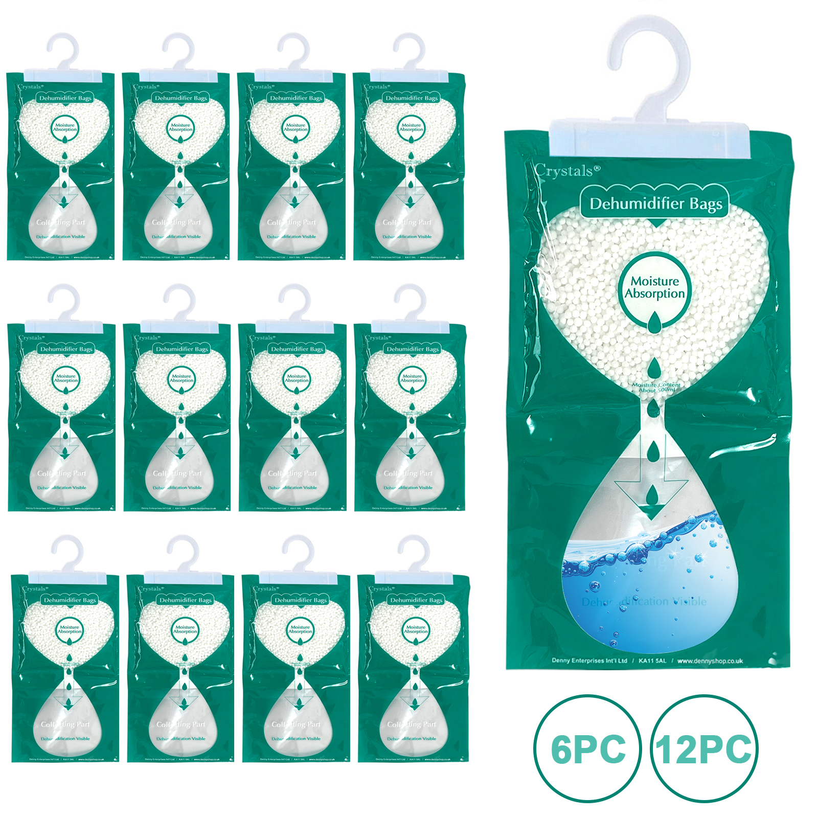 Dehumidifier Wardrobe Hanging Bags - 250g