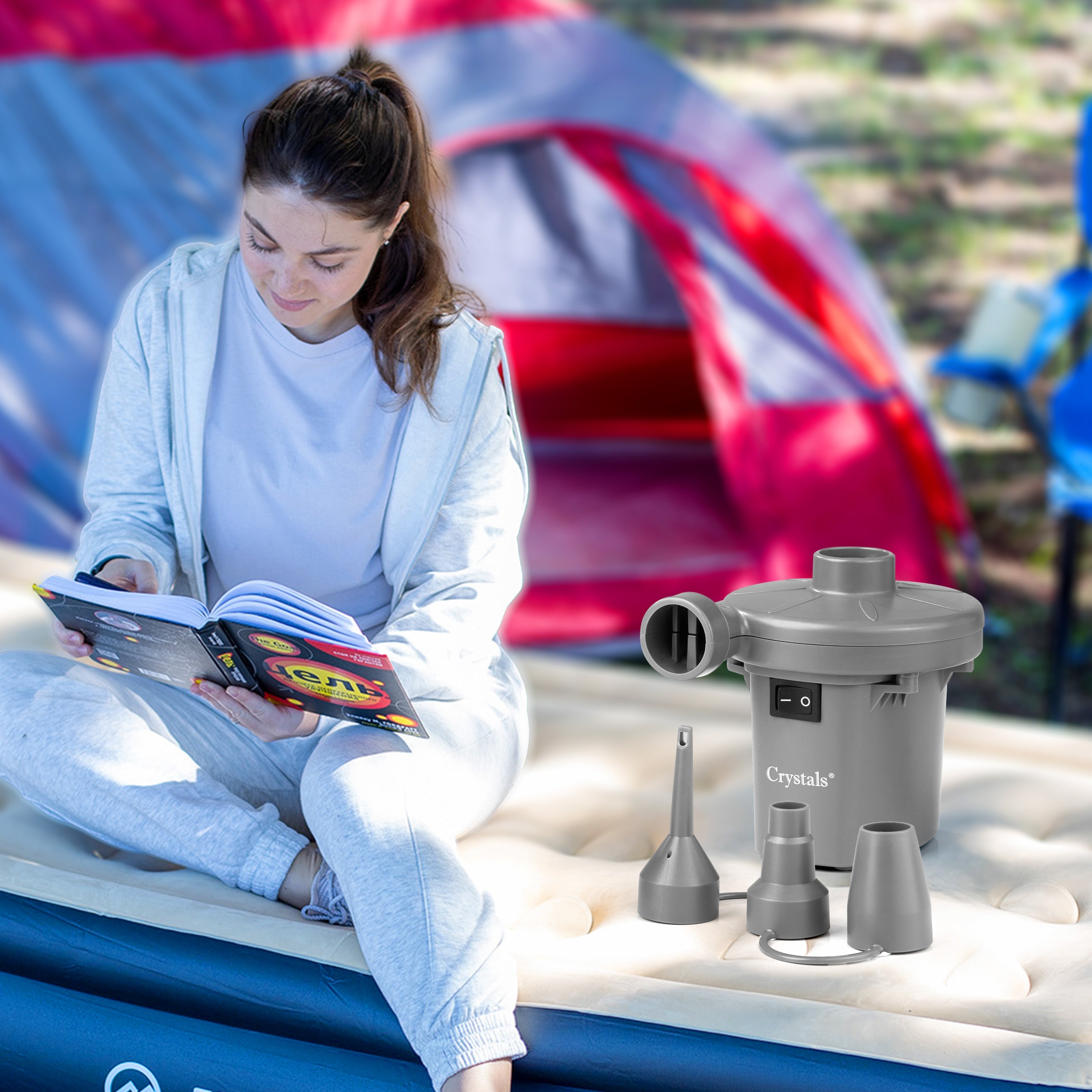 240V Electric Air Pump - Grey