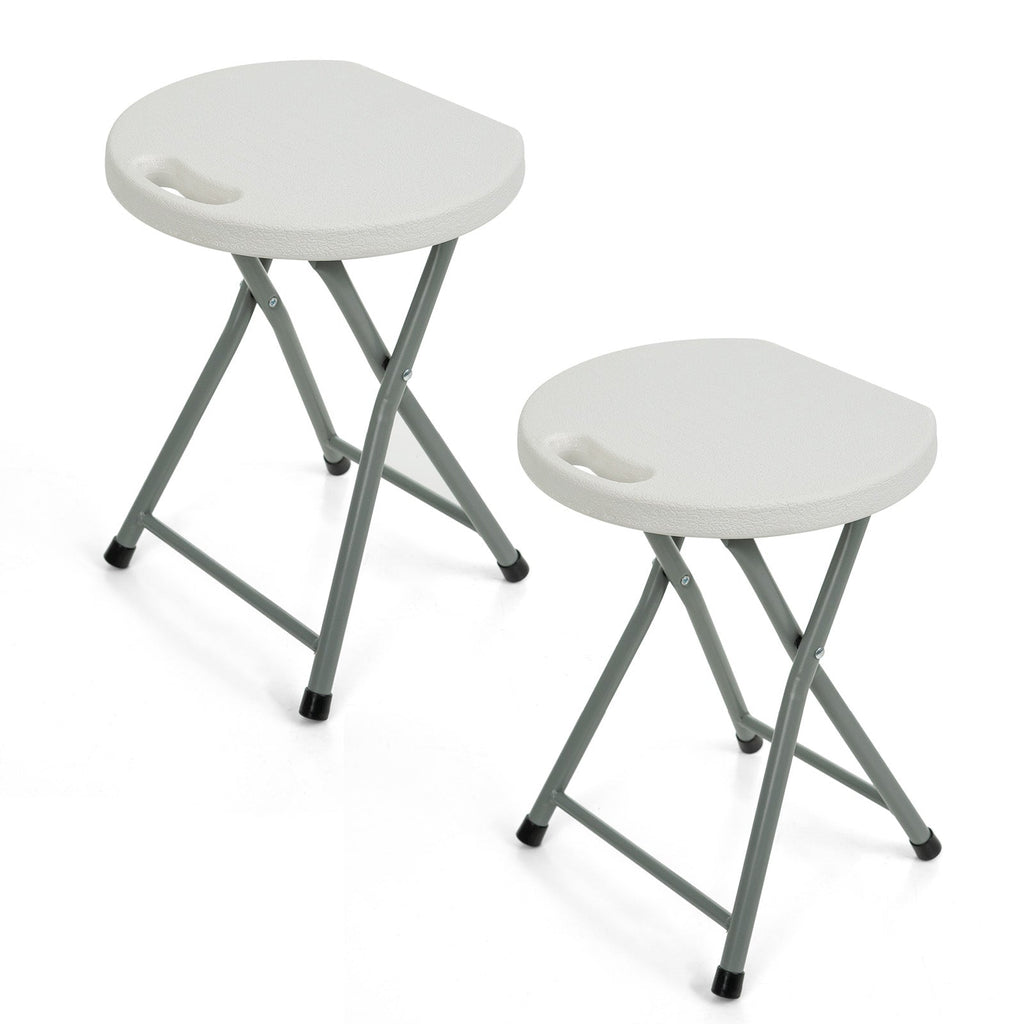 Folding Plastic Metal Frame Camping Stool
