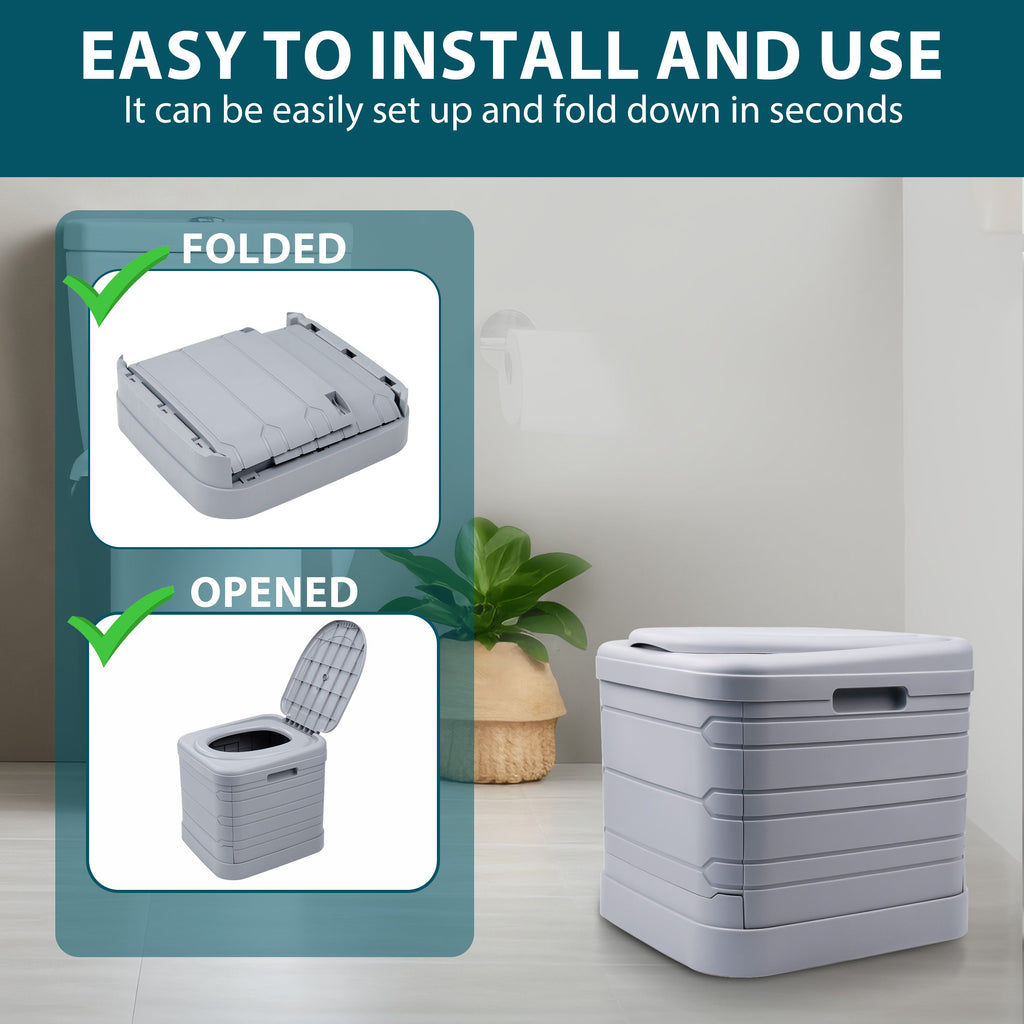 24L Portable Folding Camping Toilet