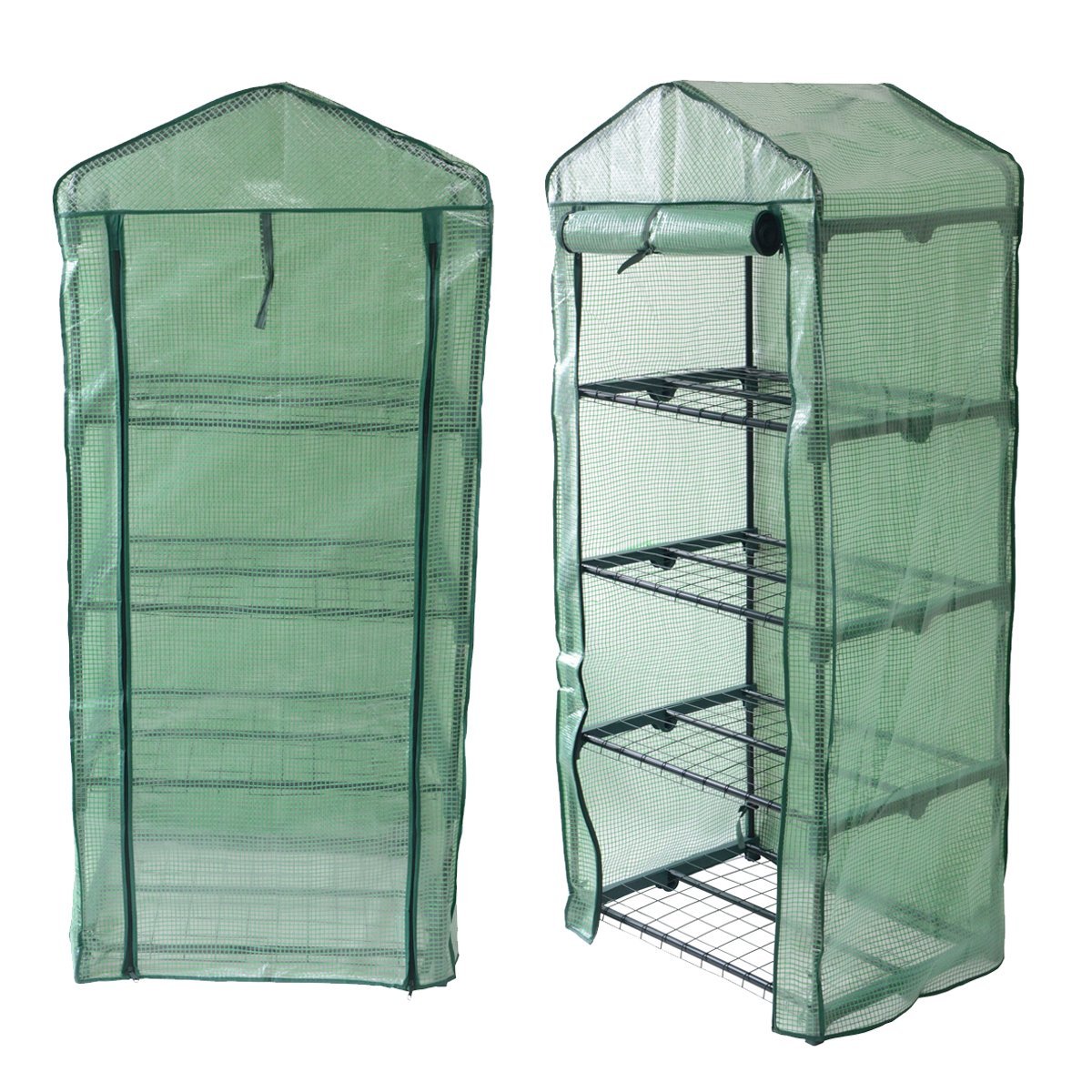 4 Tier Weatherproof Green House with Shelves