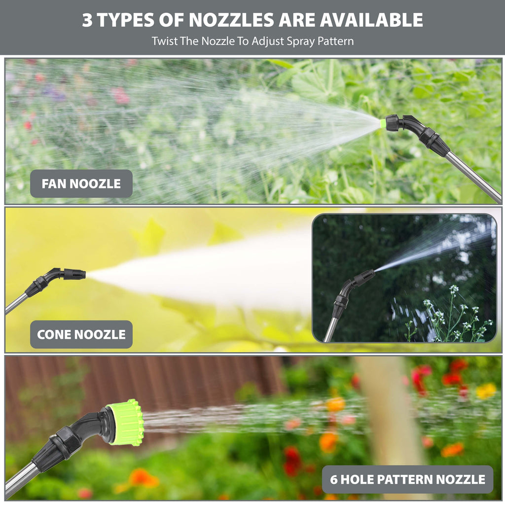 5L Electric Garden Sprayer with 3 Mist Nozzles
