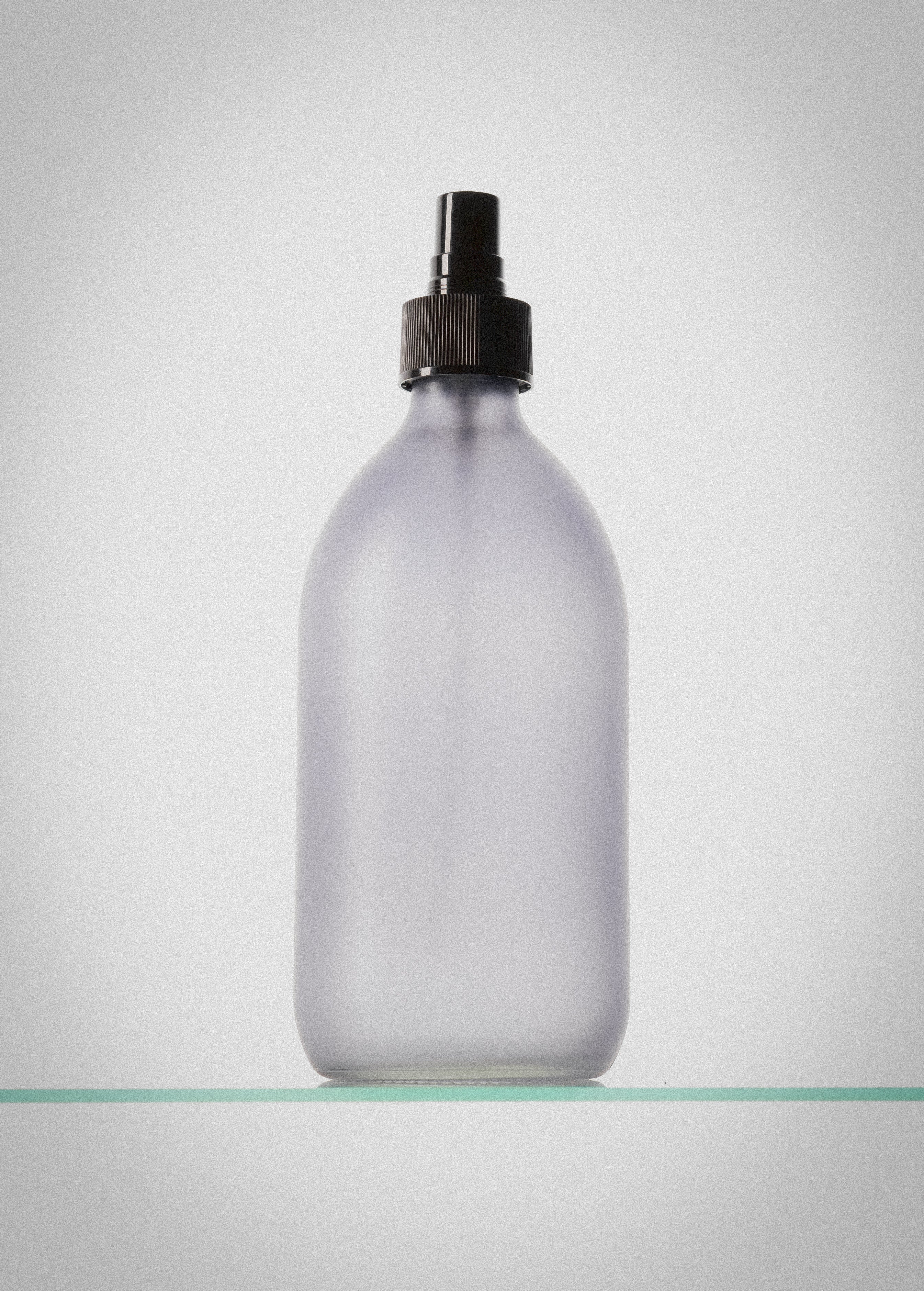 Grey Glass Atomiser Bottle