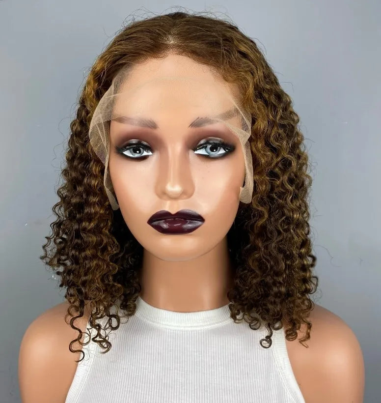 Short Bob Transparent Lace Human Hair Wig 8-16inch  Brazilian Human Hair  Wigs for Black Women