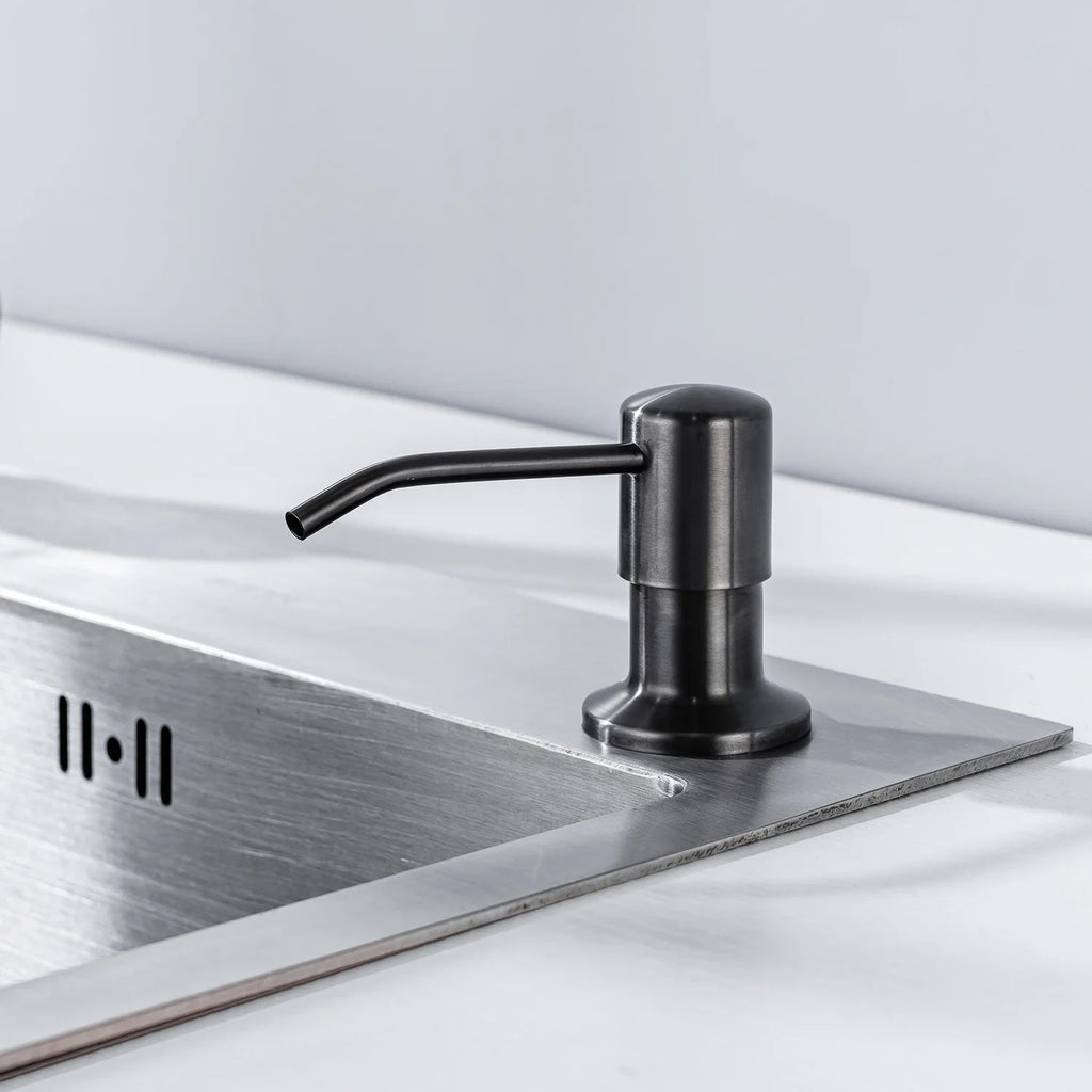 Kitchen Soap Dispensers 500ml Build in Dispenser Soap For Kitchen Bathroom Accessories Stainless Steel Pump Liquid PE Bottle