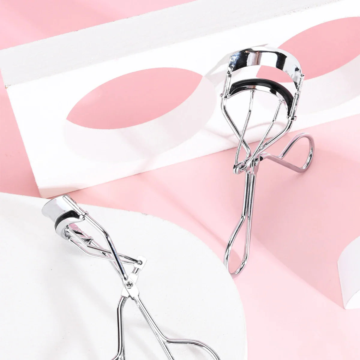 IMAGIC 1Pcs Silver Protable Long Lasting Professional Natural Curling Not Hurt Eyelashes Folding False Beauty Tools Cosmetic