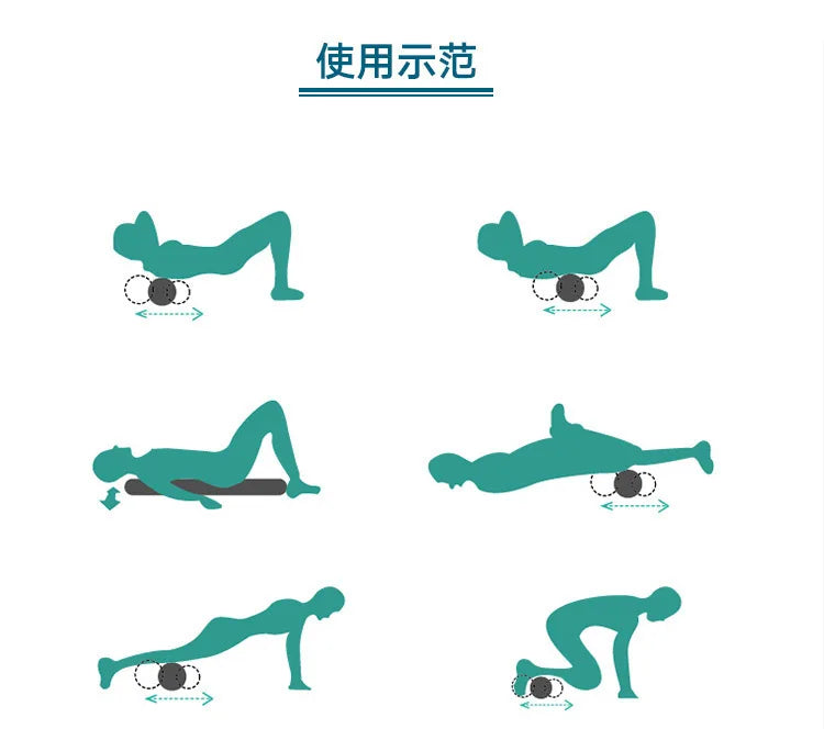 45/60CM Yoga Foam Roller High density EVA Muscle Leg Shoulder Roller Massage Tool Fitness Yoga column balance Stick Equipment