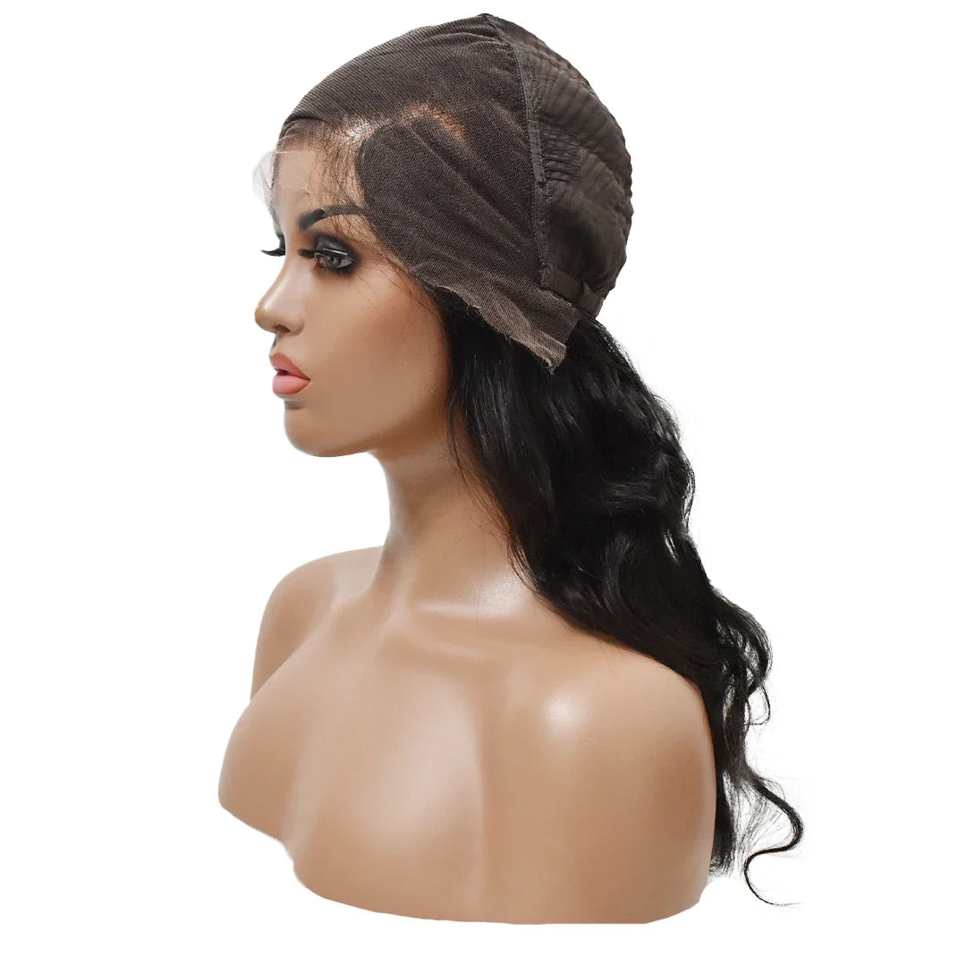 100% Virgin Human Hair Wig Cut From Single Donor 13*4 HD Body Wave Lace Frontal Wig No Tangle No Shedding Hair HD Lace