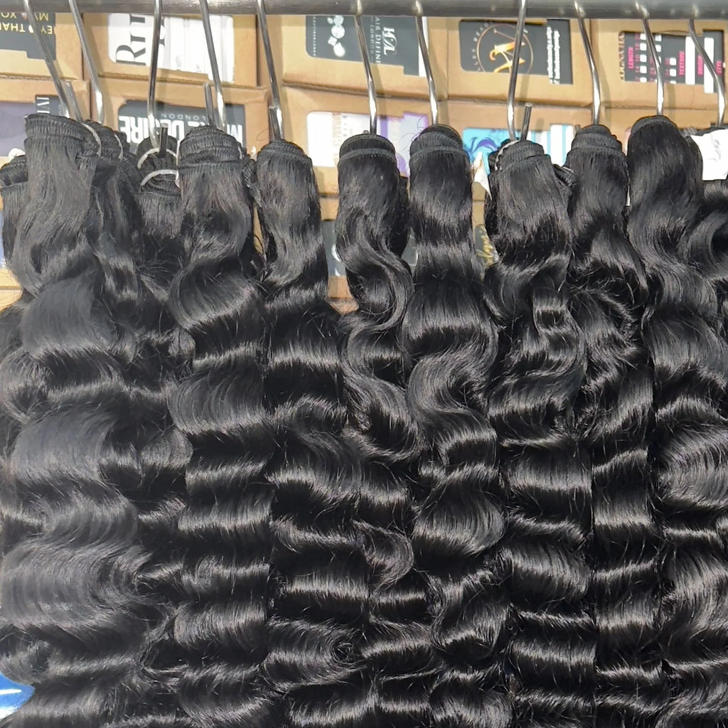 Hot Selling Cuticle Aligned Raw Vietnamese Human Hair Extension Raw Indian Curl Burmese Curly Natural Wave Hair Bundles