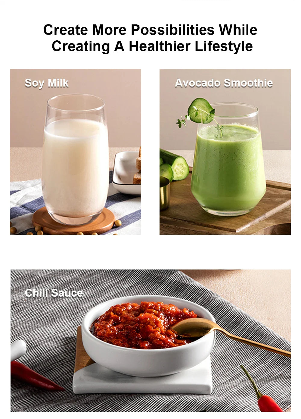 BioloMix Automatic Program Professional Kitchen Smoothie Blender BPA FREE 2L Low-profile Jar Food Mixer Juicer Ice Crusher