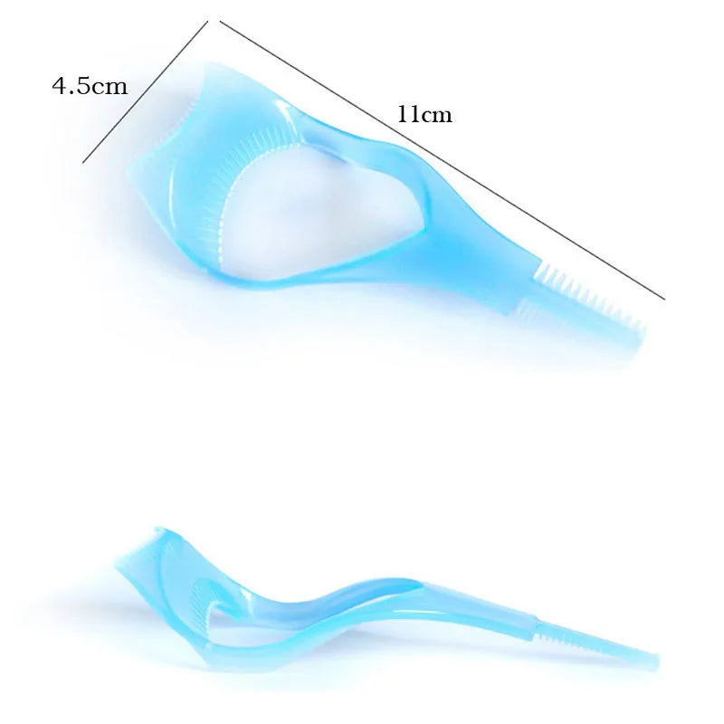 Eyelash Tools 3 in 1 Makeup Mascara Shield Guard Curler Applicator Comb Guide Card Makeup Tool Beauty Cosmetic Tool Dropship