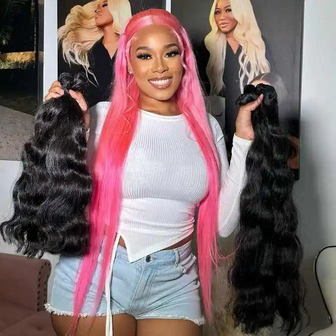 Human Hair Straight Body Natural Wave Bundles Raw Remy Hair Extensions Wholesale Best Brazilian Burmese Curly Hair Vendor