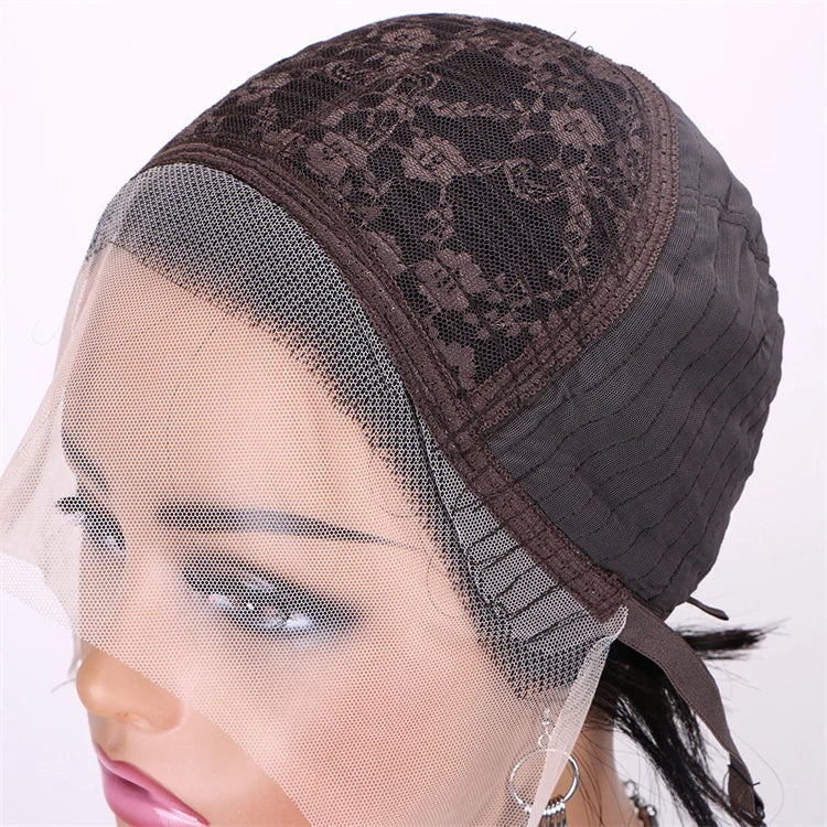 Cheap 13x1 Lace Pixie Cut Curly Wig Natural Brazilian 150% Density Pixie Curly Human Hair Wig 100% Human Hair