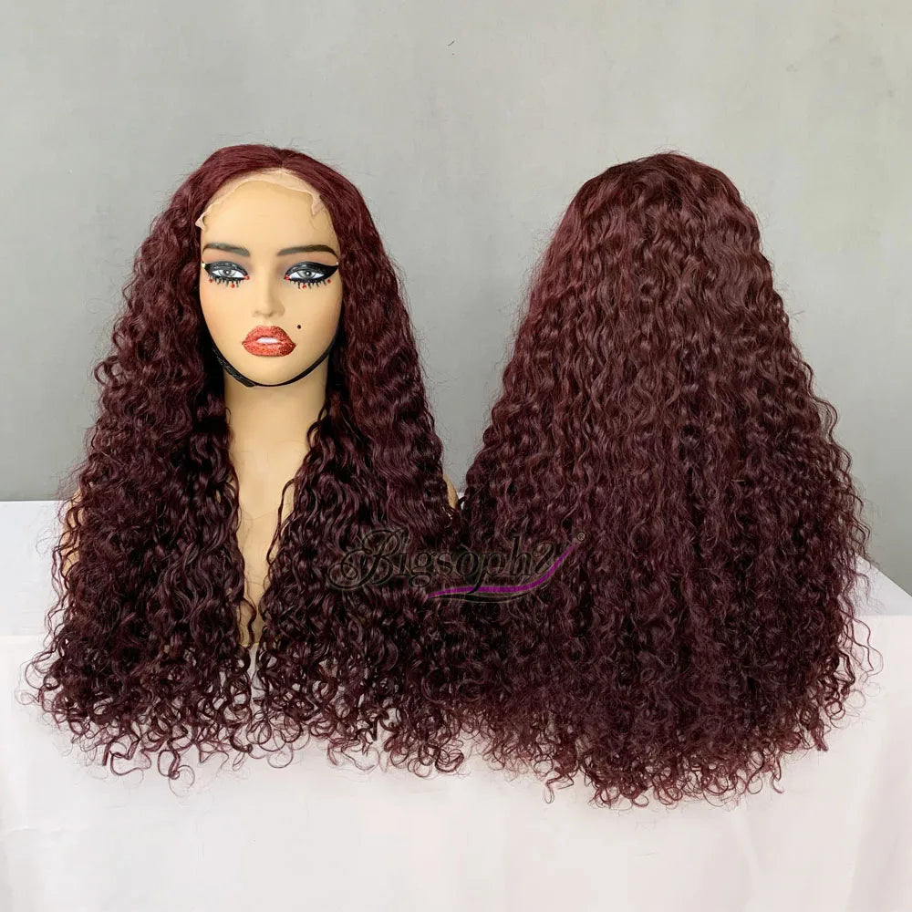 Human Hair Peluca,250 Density Human Hair Wig,SDD 22 Inch Luxury Curl 5X5 Lace Closure Nature Color Wig