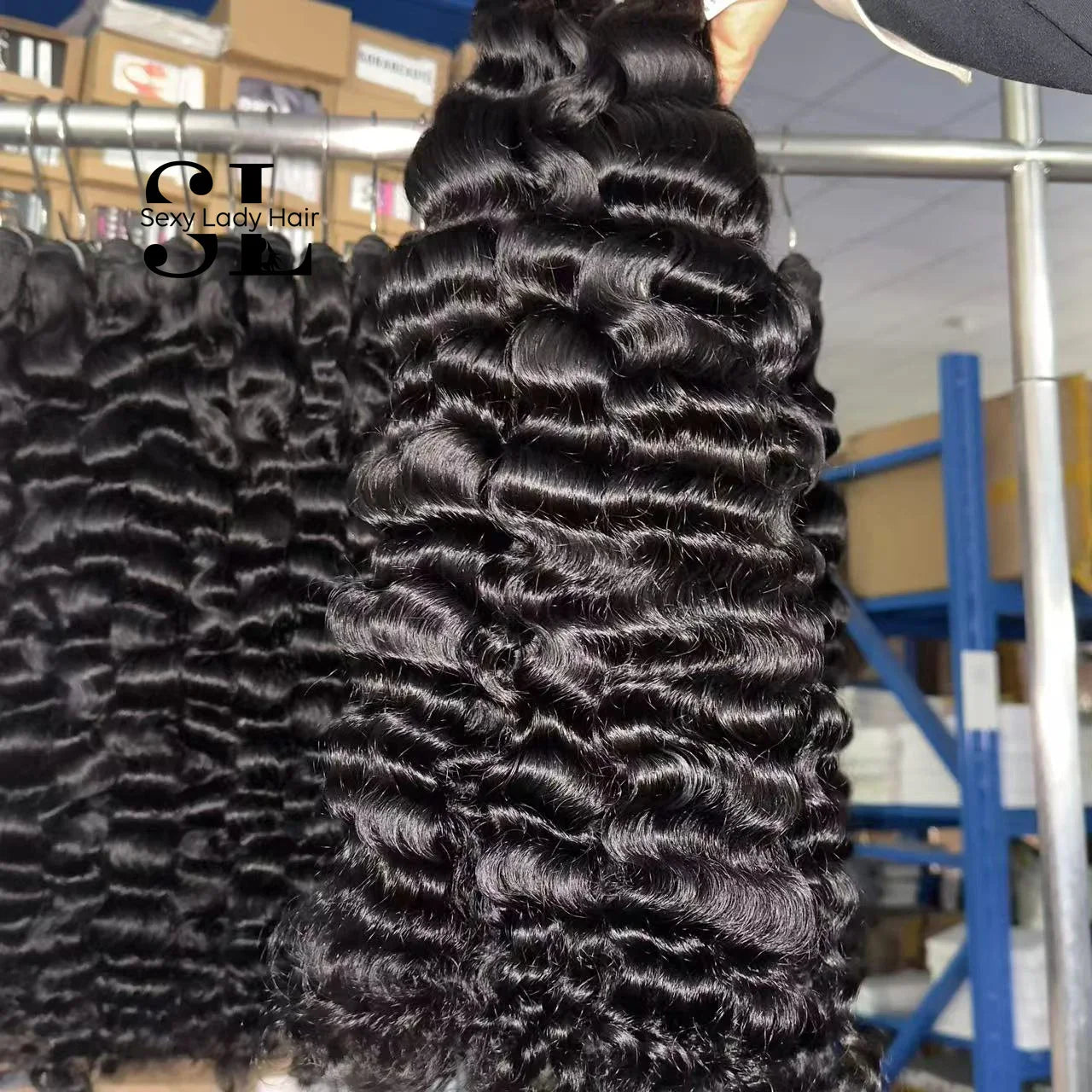 Burmese Indian Curly Hair 100% Brazilian Human Hair Bundles Natural Color Wig Wholesale Wavy Hair Extensions Supply Vendor