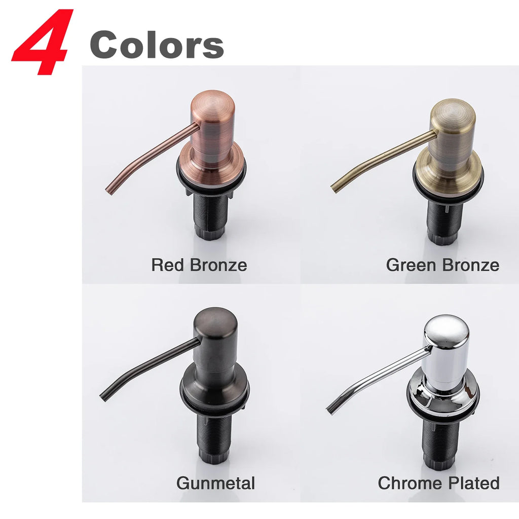 Kitchen Soap Dispensers 500ml Build in Dispenser Soap For Kitchen Bathroom Accessories Stainless Steel Pump Liquid PE Bottle