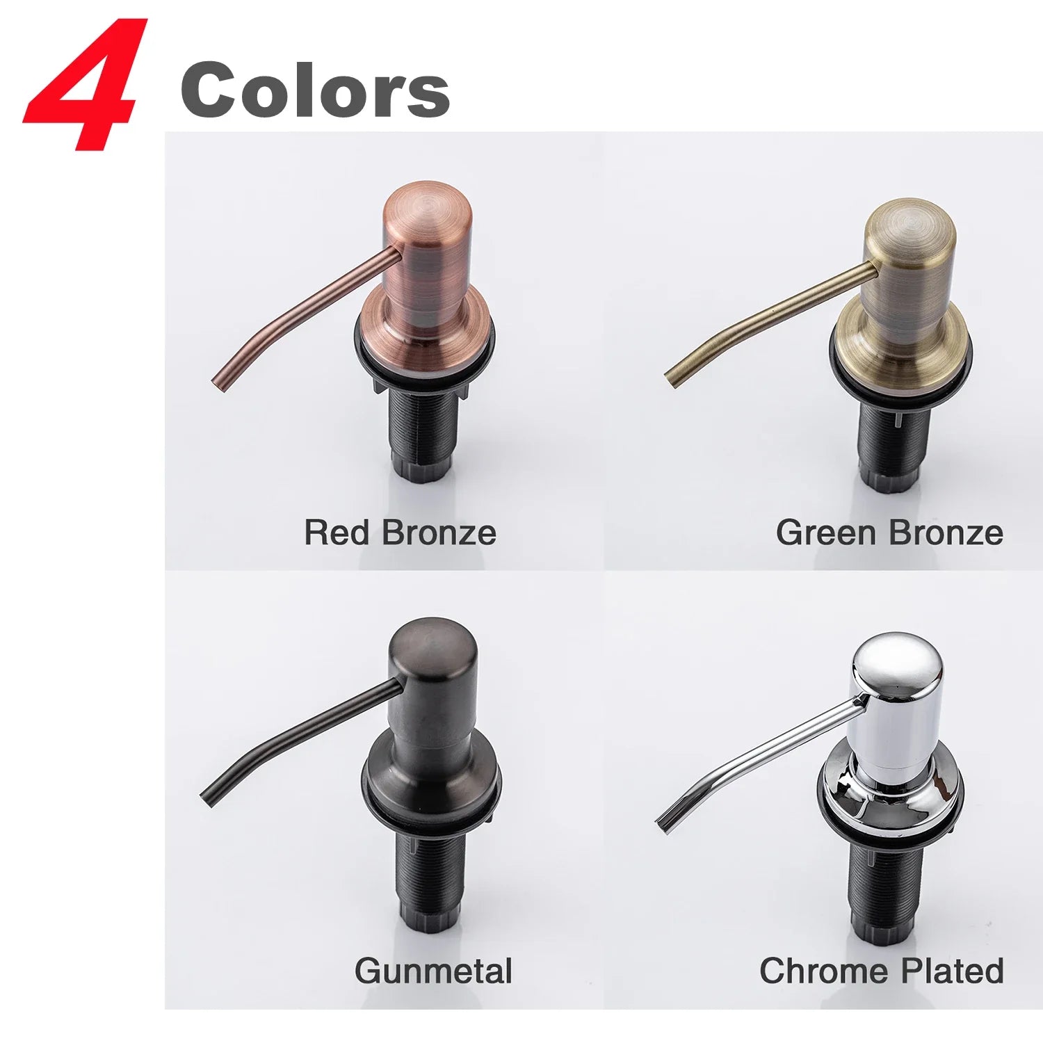 Kitchen Soap Dispensers 500ml Build in Dispenser Soap For Kitchen Bathroom Accessories Stainless Steel Pump Liquid PE Bottle