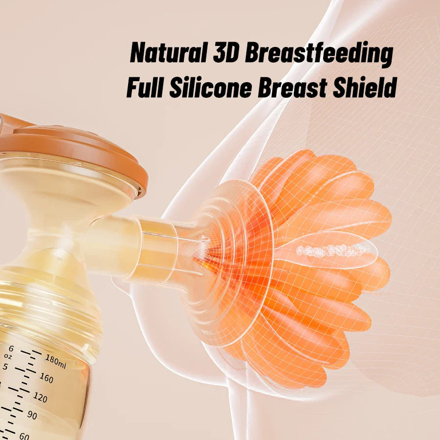 Wearable Electric Breast Pump Automatic Hand-free Silent Breast Feeding 1200mah Rechargeable Feeding Collector Bpa Free