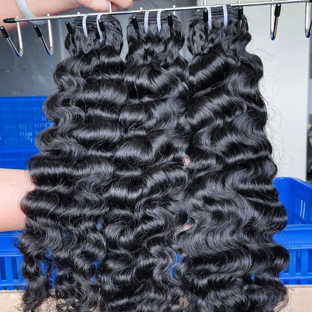 Wholesale Unprocessed Burmese Curly Hair Bundles Popular Kinky Curly  Natural Human Hair Extensions 10"-30" Natural Color