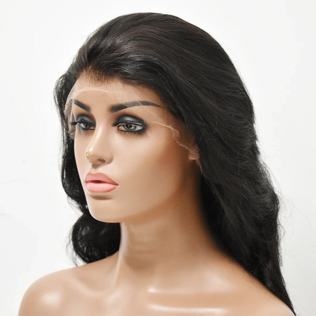 100% Virgin Human Hair Wig Cut From Single Donor 13*4 HD Body Wave Lace Frontal Wig No Tangle No Shedding Hair HD Lace